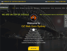 Tablet Screenshot of ozwebguru.com.au